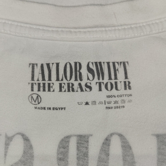 Taylor Swift The Eras Tour (Women's Medium) 100% Cotton White Graphic Tee - Picture 6 of 6
